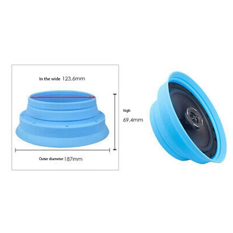 2 шт. Силиконовая Водонепроницаемая Крышка для автомобильного динамика 6 5 дюйма |