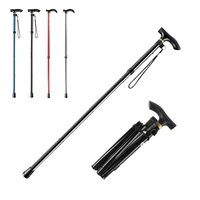 outdoor trekking pole stick ultralight 4 section collapsible tourism hiking camping carbon folding walking sticks cane poles