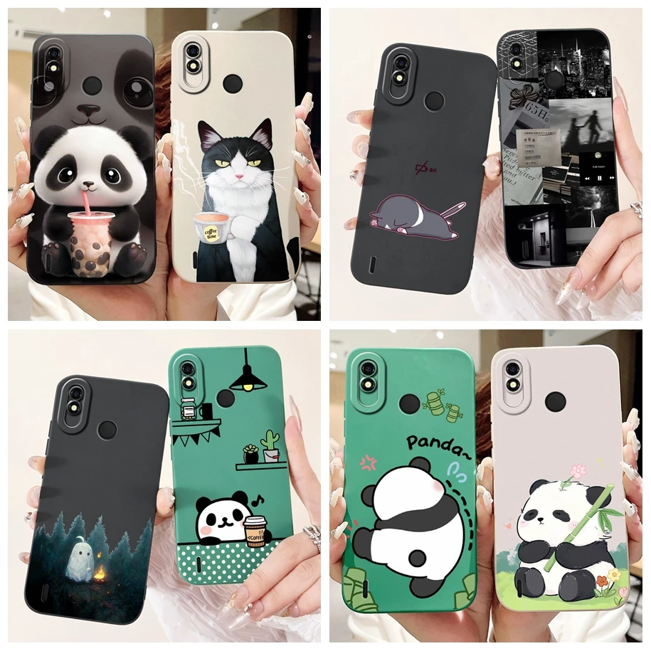 Мягкий силиконовый матовый чехол-накладка для телефона из ТПУ Tecno Pop 3 Plus 2019