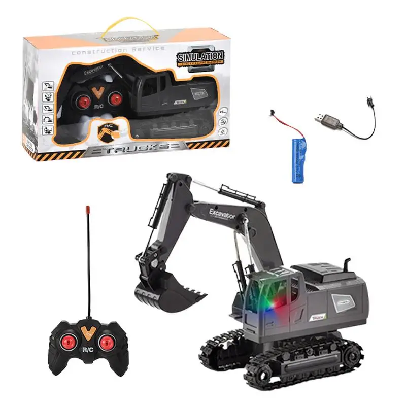 

RC Construction Excavator Kids Toy Engineering Digger Truck Excavator Toy With Light And Music Kids Toy Engineering Digger Truck