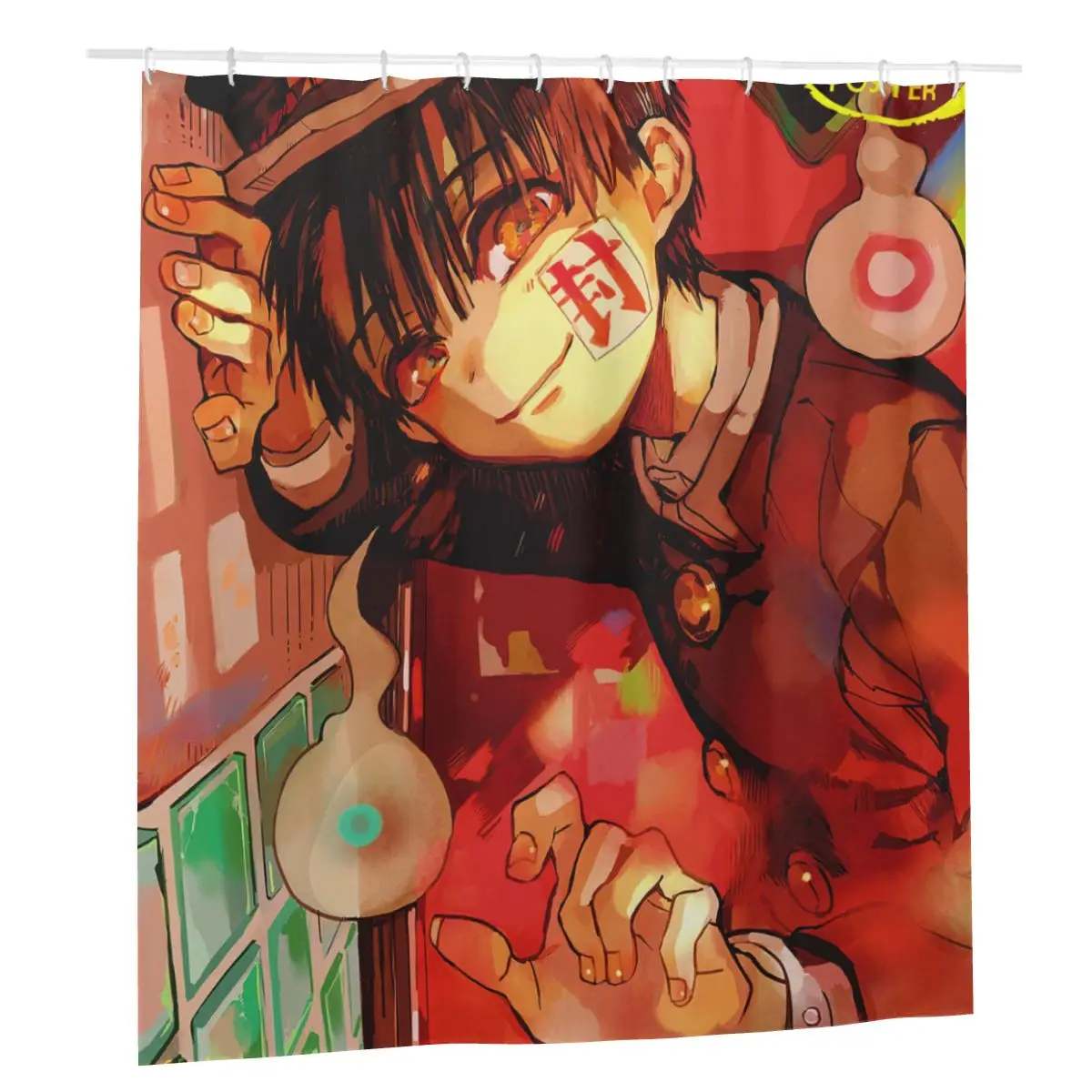 

Jibaku Shounen Hanako Kun Shower Curtains Polyester Waterproof Frabic Bath Curtain Anime Cute Gift Cloth Screen for Bath