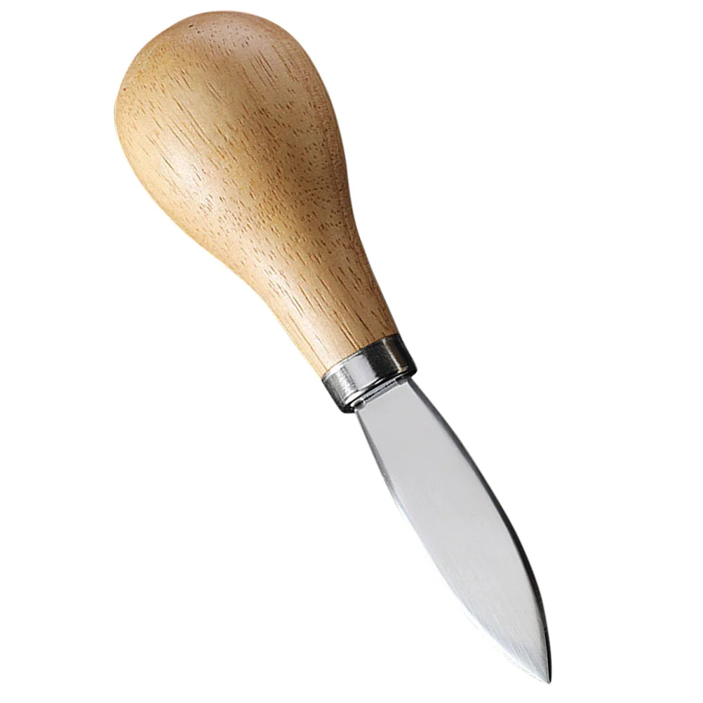 

Oyster Knife Portable Scallop Opener Clam Shell Bottle Seafood Tool Metal Wooden