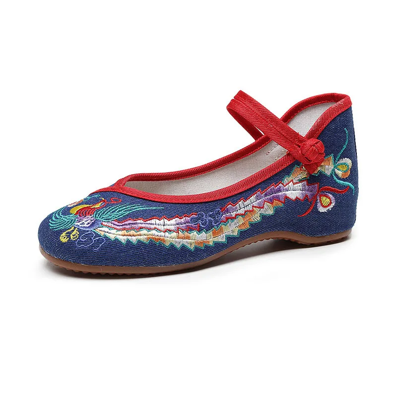 

Туфли ручной работы в китайском стиле, ретро, традиционные туфли Weddington, Женская Тканевая обувь с вышивкой