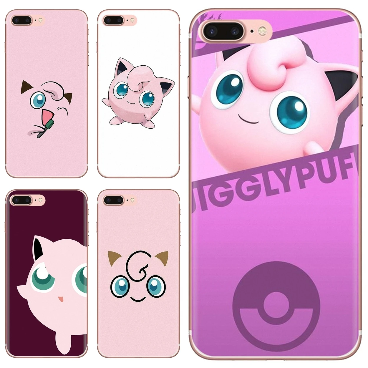 

For iPhone 10 11 12 13 Mini Pro 4S 5S SE 5C 6 6S 7 8 X XR XS Plus Max 2020 Phone Shell Cases anime cartoon Jigglypuff