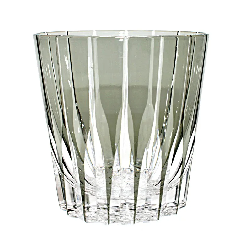 Whiskey Glass Edo Kiriko Vintage Crystal Hand Cut Design Scotch Whisky Bourbon with Wooden Box |