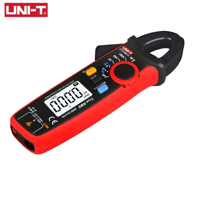 

Цифровой мини-измеритель переменного/постоянного тока UNI-T UT210E Pro, вольтметр, амперметр 100 А, Электрический тестер частоты