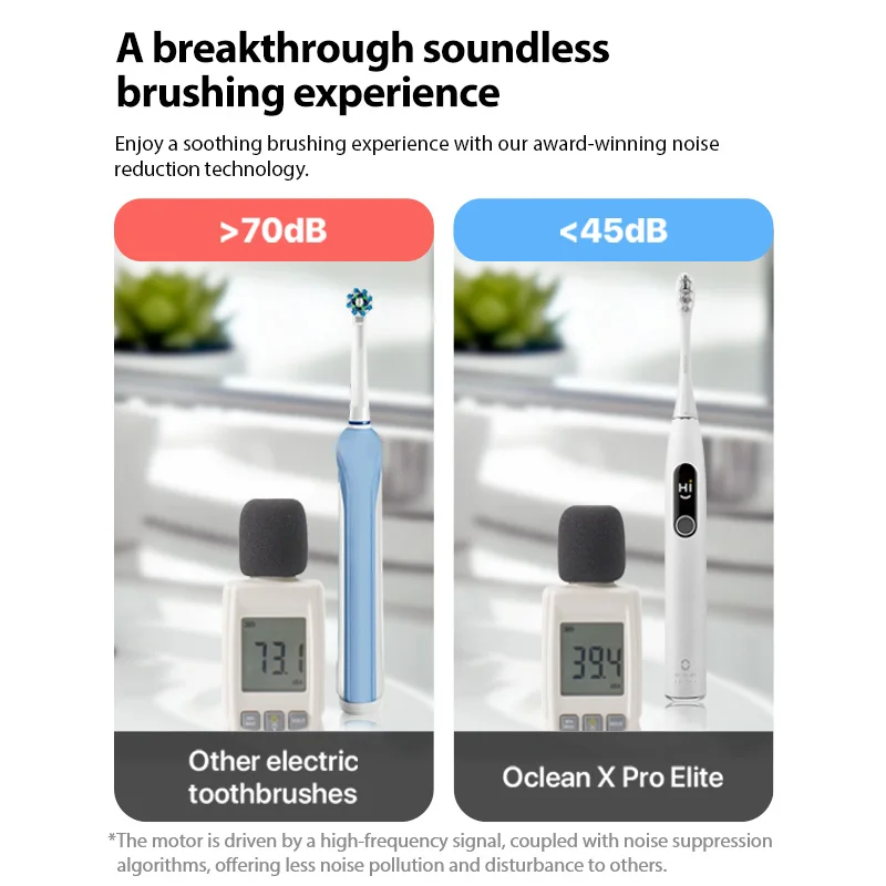 Oclean X Pro Elite Smart Sonic Electrical Toothbrush Set Rechargeable Automatic Ultrasonic Teethbrushes IPX7 Ultrasound Whitener enlarge