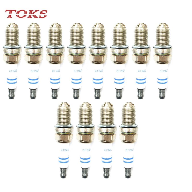 

12шт 0242236562 Двойная платиновая свеча зажигания 12120037608 Подходит для BMW E46 E39 E36 E38 для Audi A4 A6 A8 FGR7DQP+ +48