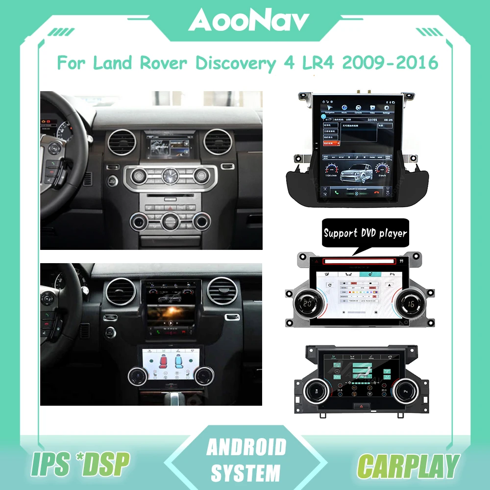 

10.4 Inch Android Car Radio For Land Rover Discovery 4 LR4 2009-2016 GPS Navigation 7 Inch AC Air Conditioning Board Screen