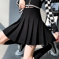 autumn winter 2021 short grey pleated skirt college style jk high waist slim womens skirt sexy solid a line hip wrap skirt