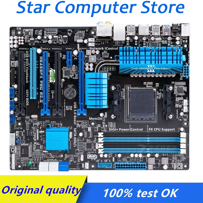 Материнская плата AM3b для ASUS M5A99FX PRO б/у настольная материнская USB3.0 SATA3 AM3 + DDR3 990X 990FX |