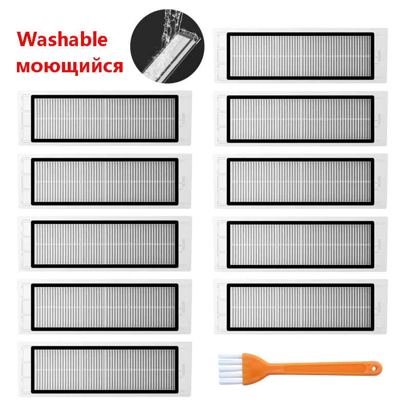 

Washable HEPA Filter for XiaoMi Roborock 1S S5 S50 S51 S55 S6 S60 S61 S5 Max S6 Pure S6 MaxV Xiaowa E25 E35 E45 C10 Vacuum Parts