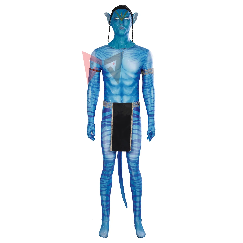 

Костюм для косплея Джейка Салли аватарин 2 из фильма «Путь воды», мужской комбинезон для ролевых игр, одежда на Хэллоуин для мужчин