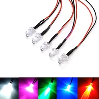 10pcs 10mm pre wired ultra bright leds emitting diodes with resistance led bulb lights 3v 5v6v9v 12v 24v 36v 48v 60v 110v 220v