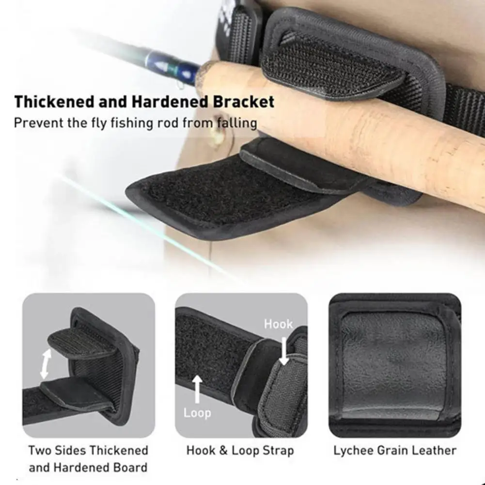 Держатель для удочки нахлыстом поясной ремень регулируемый портативный