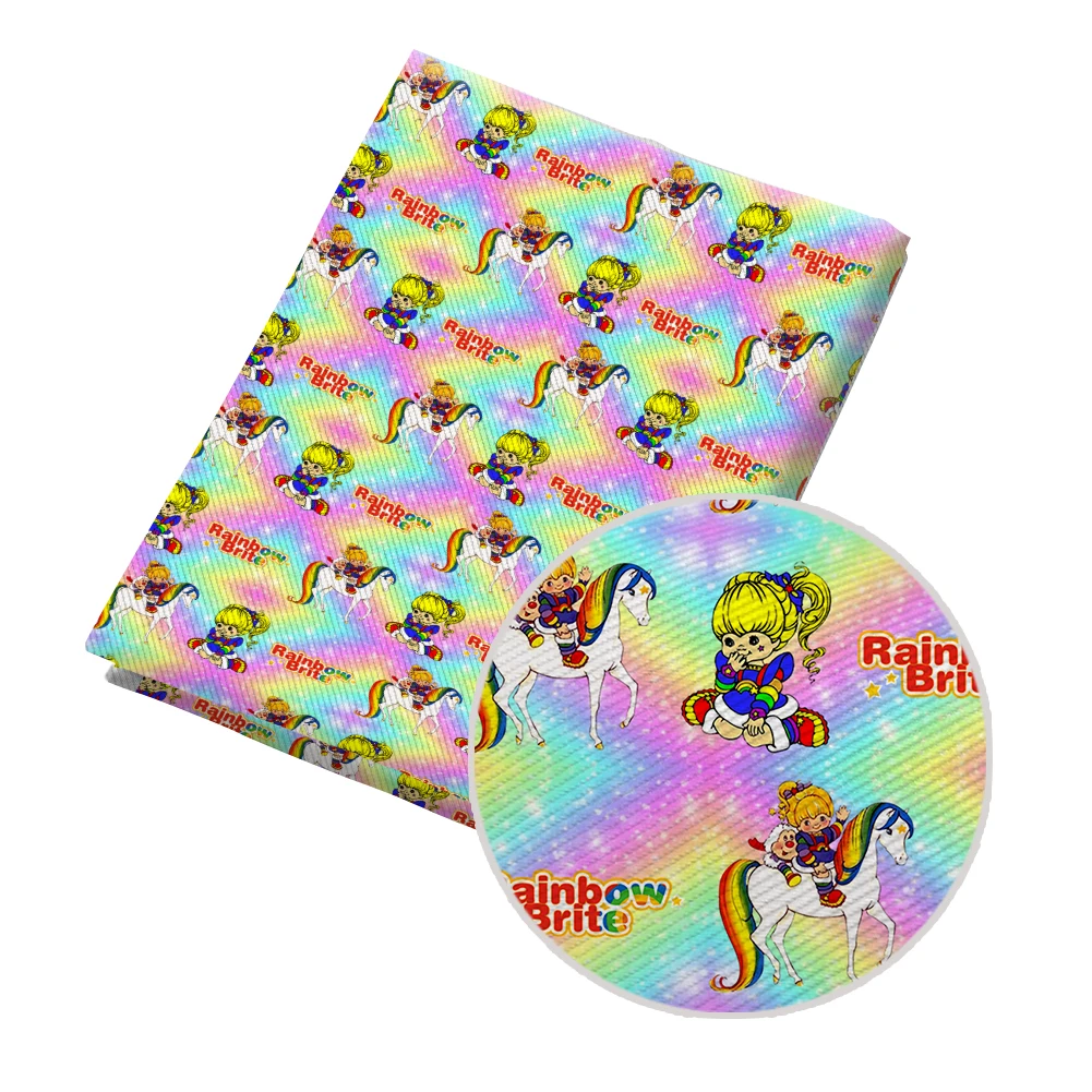 

50*145CM Fabric Cute Cartoon Character Printed Polyester Cotton Twill Fabric Patchwor Printed