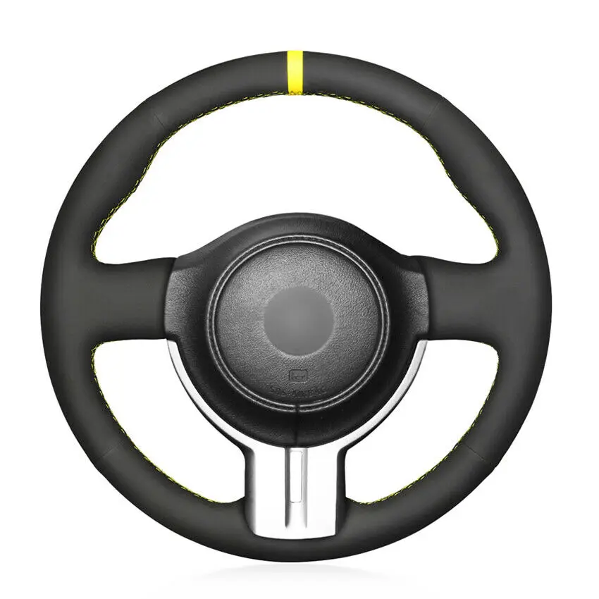 

Сшитый вручную черный замшевый желтый маркер для Toyota 86