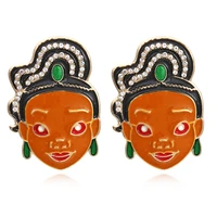 personality lovely cartoon character earrings for woman jewelry accessories