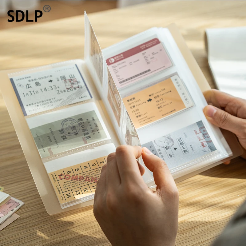 

SDLP Postcard Storage 120/240 Pockets Plastic ID Card Case Photo Album Large Capacity Name Card Book Album Home Supplies