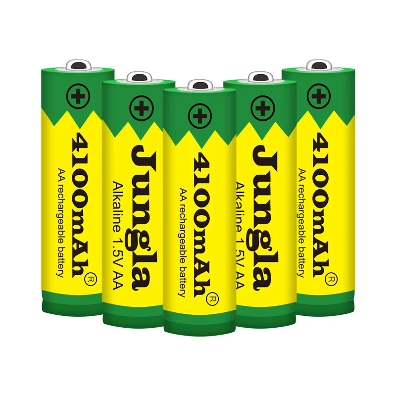 

AA 1.5 V 4100 mAh rechargeable alkaline battery, suitable for remote control TVs, radios, electronic games, smoke alarms, toys