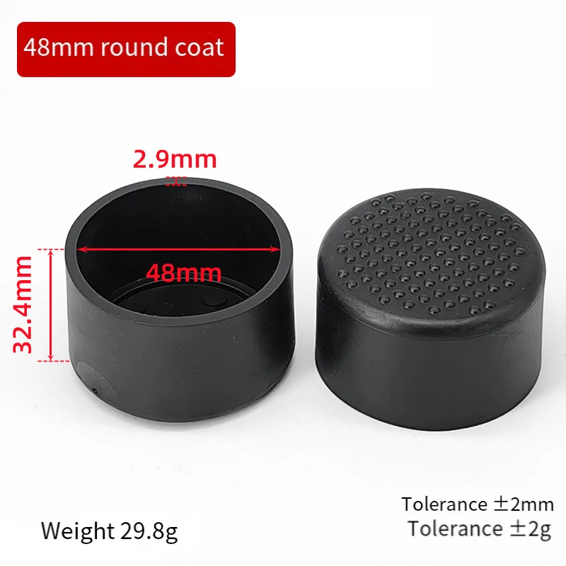 Диаметр 6 мм ~ 120 круглый черный ПВХ мягкая резиновая втулка внешняя заглушка