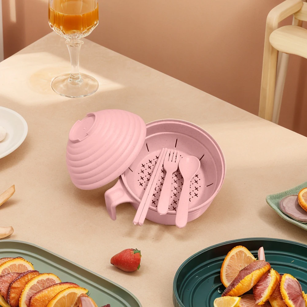 Миска для лапши в микроволновой печи с ложкой палочками еды вилкой набор мисок