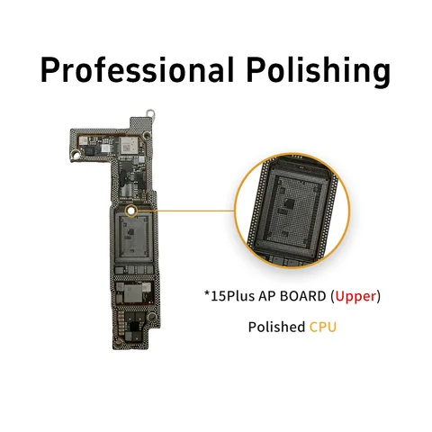 Материнская плата CUT с ЧПУ для iPhone 15 15 Pro Max, материнская плата сигнала, полированная плата AP Up, процессор, RF Baseband, нижняя версия США, ЕС, без платы Nand