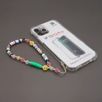 party girl cell phone charm lanyard chains evil eye beadeds bracelet anti lost for women telephone case fashion accessories