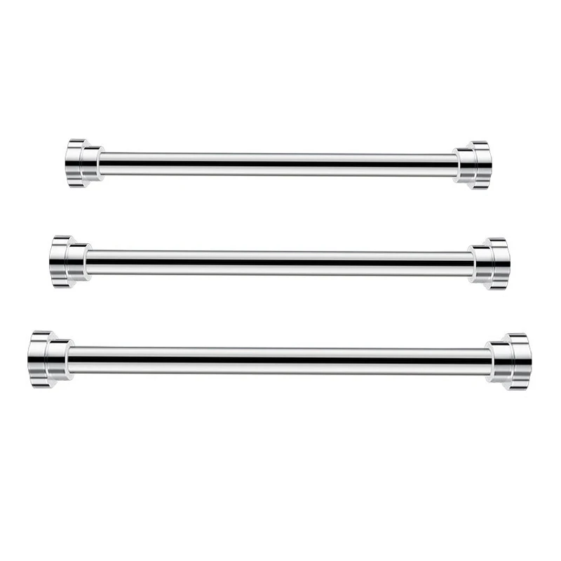

Extendable Clothes Drying Pole Stainless Steel Shower Curtain Rod Retractable Spring Tension Rod For Bathroom