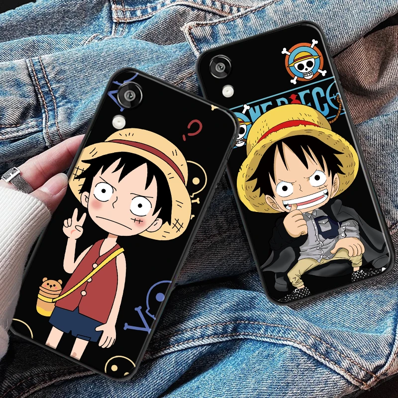 

One Piece Japan Anime For Huawei P20 P30 Lite Pro Phone Case Protect Coque Silicone Cover Funda Liquid Silicon Black