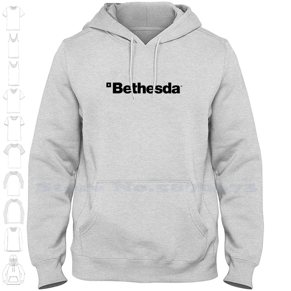 

Bethesda Logo Casual Clothing Sweatshirt Printed Logo Graphic Hoodie