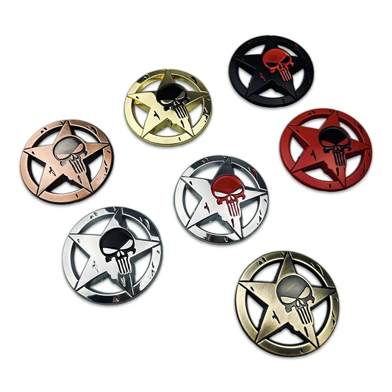 Боковая эмблема кузова автомобиля череп задний багажник значок наклейка для BMW