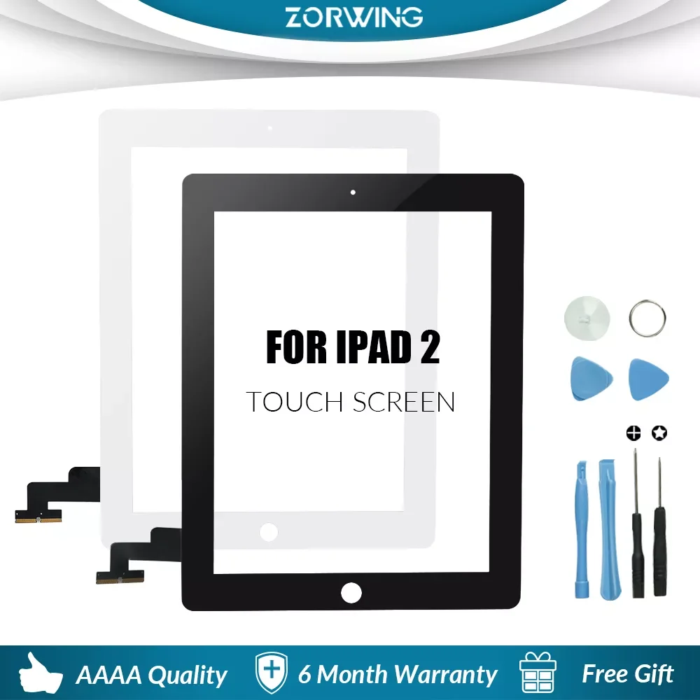 

9.7" Touch Screen For iPad 2 A1395 A1396 A1397 Panel LCD Outer Display Replacement Digitizer Sensor Glass