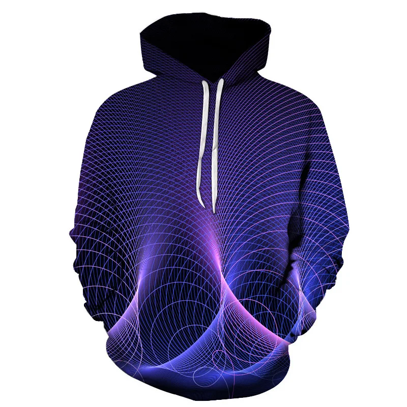 

2022 New Neon Hip Hop Dizzy Arts 3D Hooded Sweatshirt Men and Women Pullover Hoodie Jacket Psychedelic Vortex Loose Top
