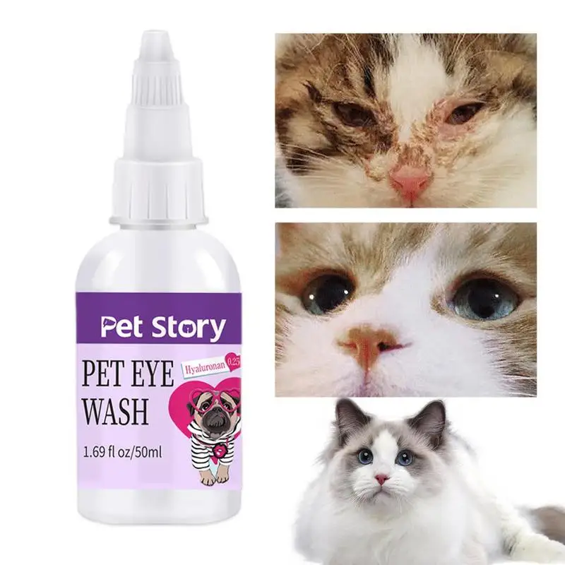 

Tear Stain Remover for Dogs Pet Lubricating Eye Wash Cleaner Comfortable Eye Care Tool for Cats Dogs and Other Small Animals