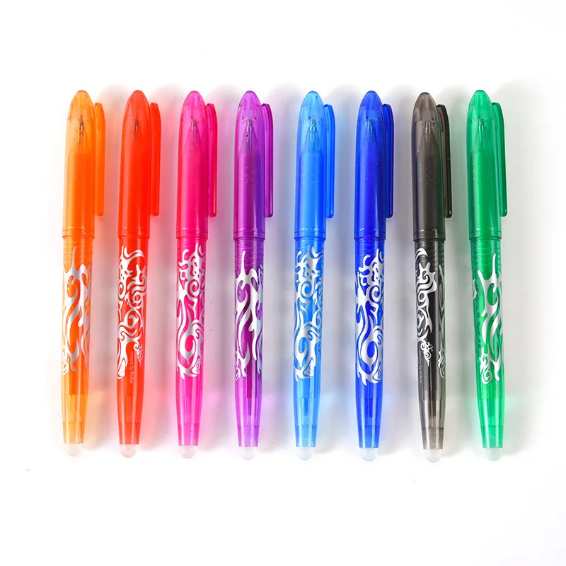 30 Pcs Gel Pens Creative Color Erasing Pen Student Temperature-controlled Erasable Pen Office Cute Stationery Back To School