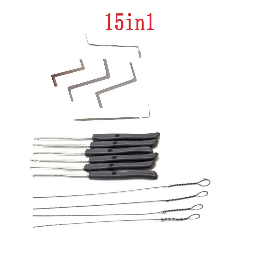 

Locksmith Tool Supplies Broken Key Remove Auto Extractor pick Set Lock Pick Hardware Stainless Steel DIY Handle Lishi Tool