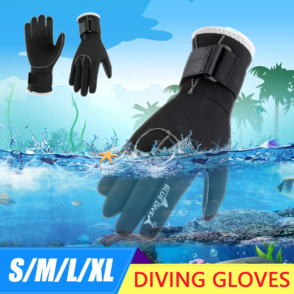 

Anti Scratch Neoprene Gloves 3MM Diving Wetsuit Gloves Keep Warm Mittens For Winter Scuba Swim Spearfishing Kayaking Surfing