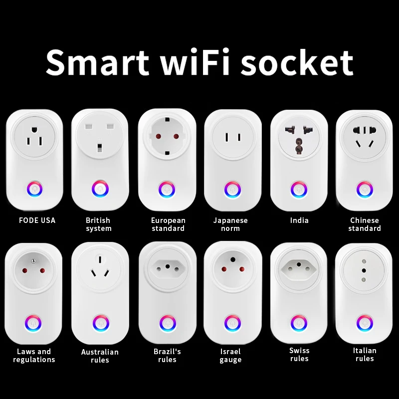 

Умная розетка с поддержкой Wi-Fi и таймером, 16 А