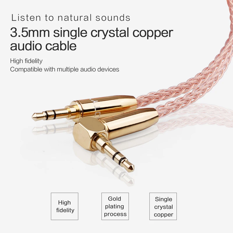 yytcg free shipping 6n occ 3 5mm male to 3 5mm male stereo audio hifi audio cable car aux wire jump cable free global shipping