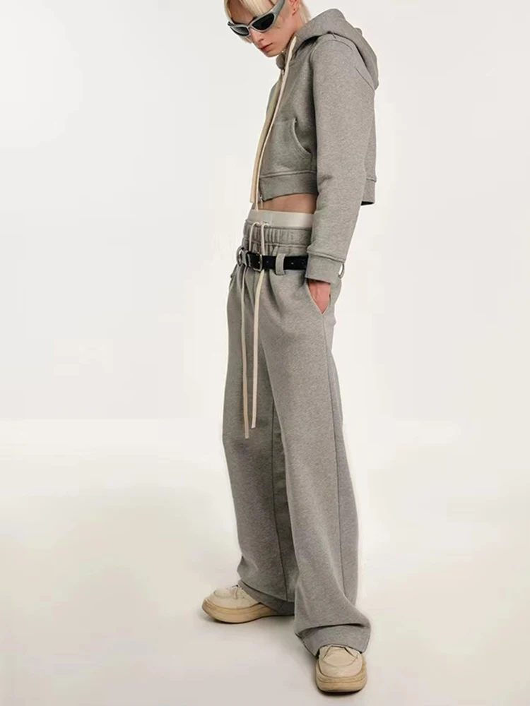 Свободные повседневные брюки на завязках с двойной талией универсальные