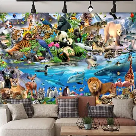 

3D Embossed Mural Carton Wallpaper for Kids Bedroom Background Wall Painting Contact Paper Wallpapers for Wall Custom