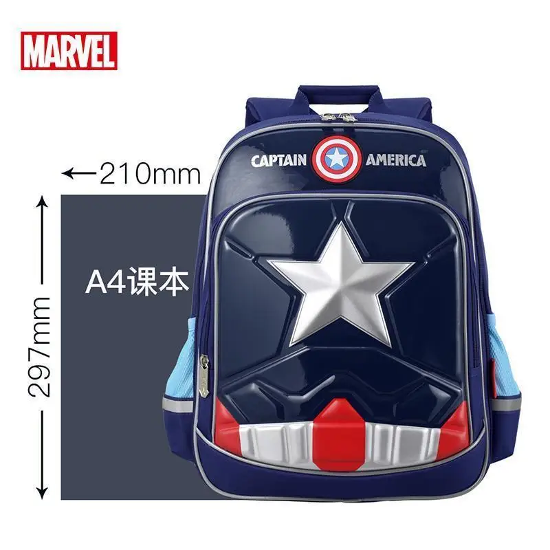Disney Schoolbag Primary School Ultralight Boys 6-12 Years Old Boys Captain America Children's Backpack