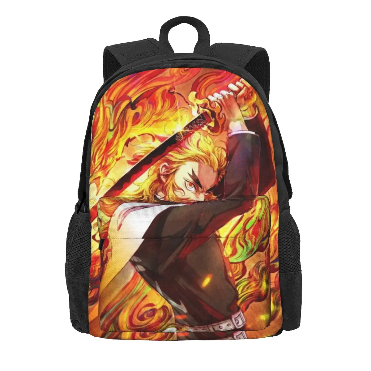 

Demon Slayer Anime Backpack Kimetsu No Yaiba Travel Backpacks Women Designer Breathable High School Bags Streetwear Rucksack