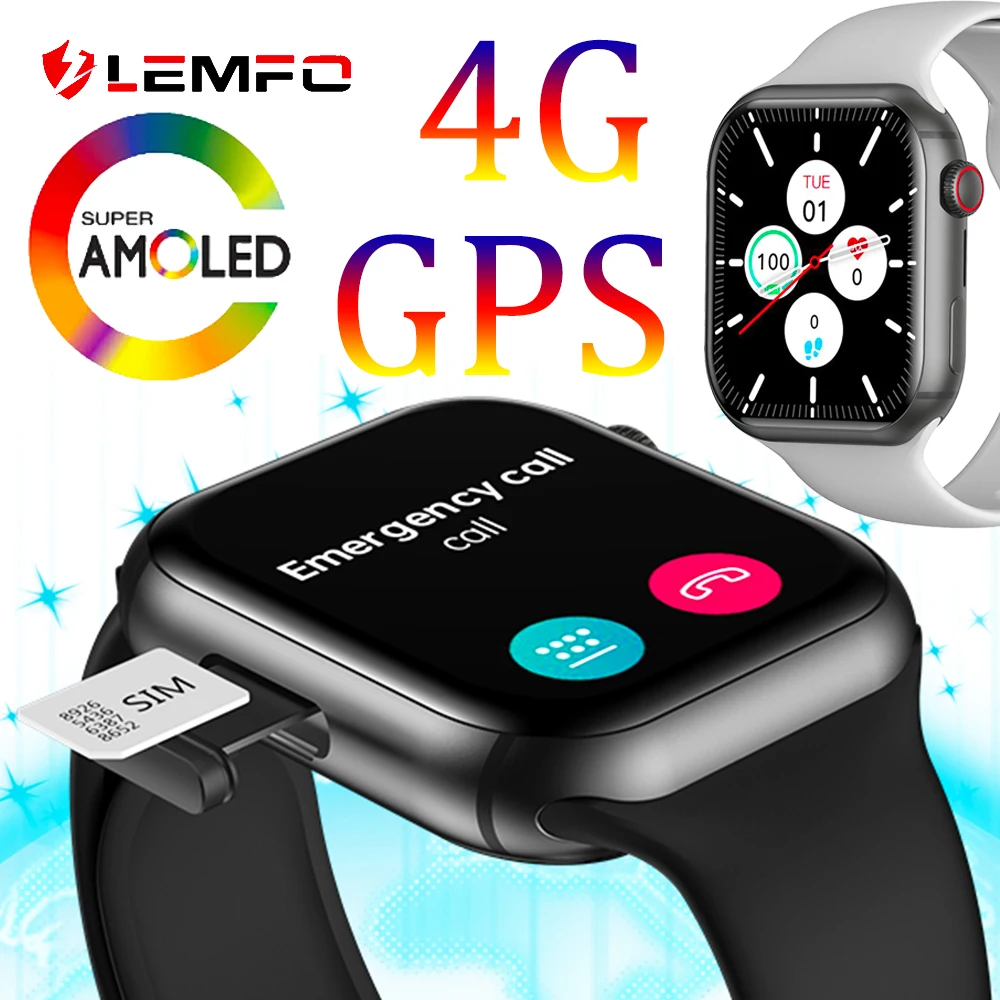 

Смарт-часы LEMFO AMOLED LTE 4G GPS для мужчин и женщин, Смарт-часы с SIM-картой, Wi-Fi, 4 ГБ, 64 ГБ, 800 мАч, четыре ядра, BT5.2, 2,0 дюйма, 320*385 HD