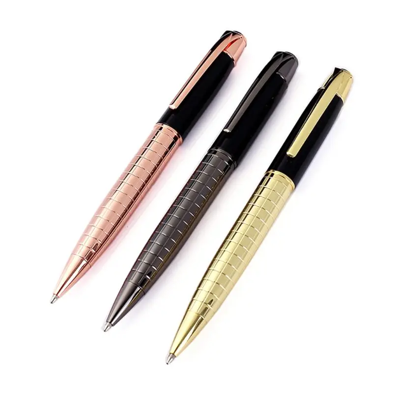 

New Luxury Metal Engraved Twist Ballpoint Pen Business Signature Rollerball Business