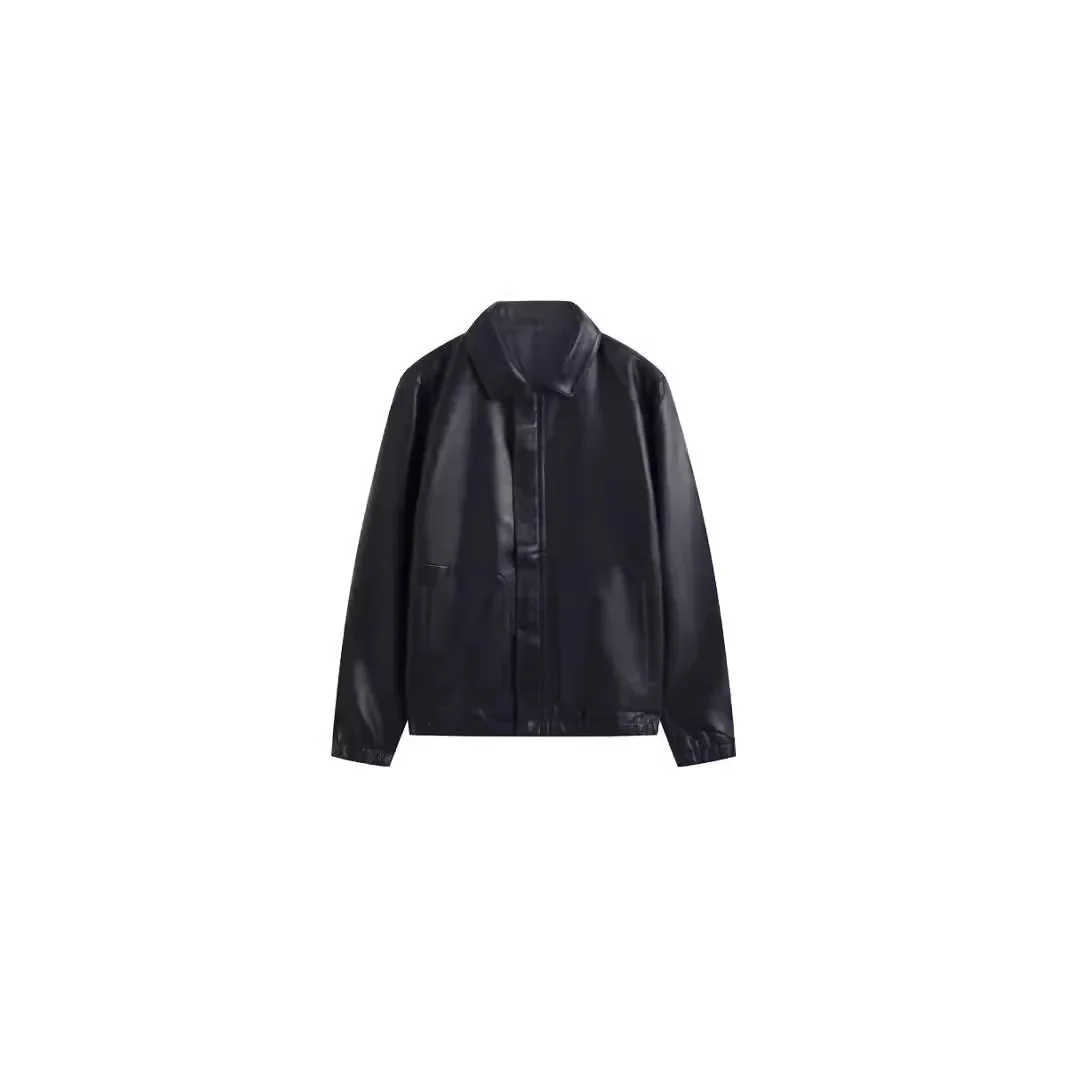 Модная однотонная мотоциклетная куртка для мужчин и женщин уличная