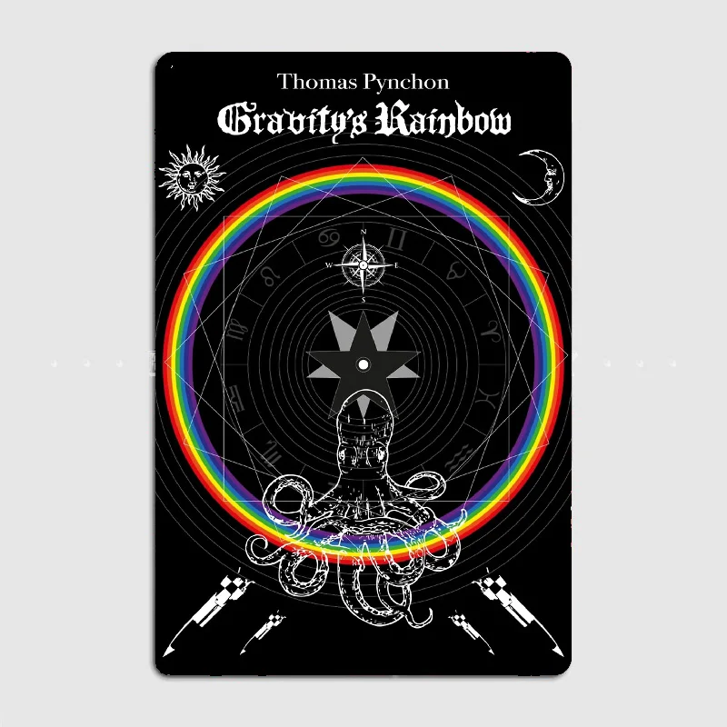 

Металлический жестяной знак Gravity's Rainbow для дома и улицы