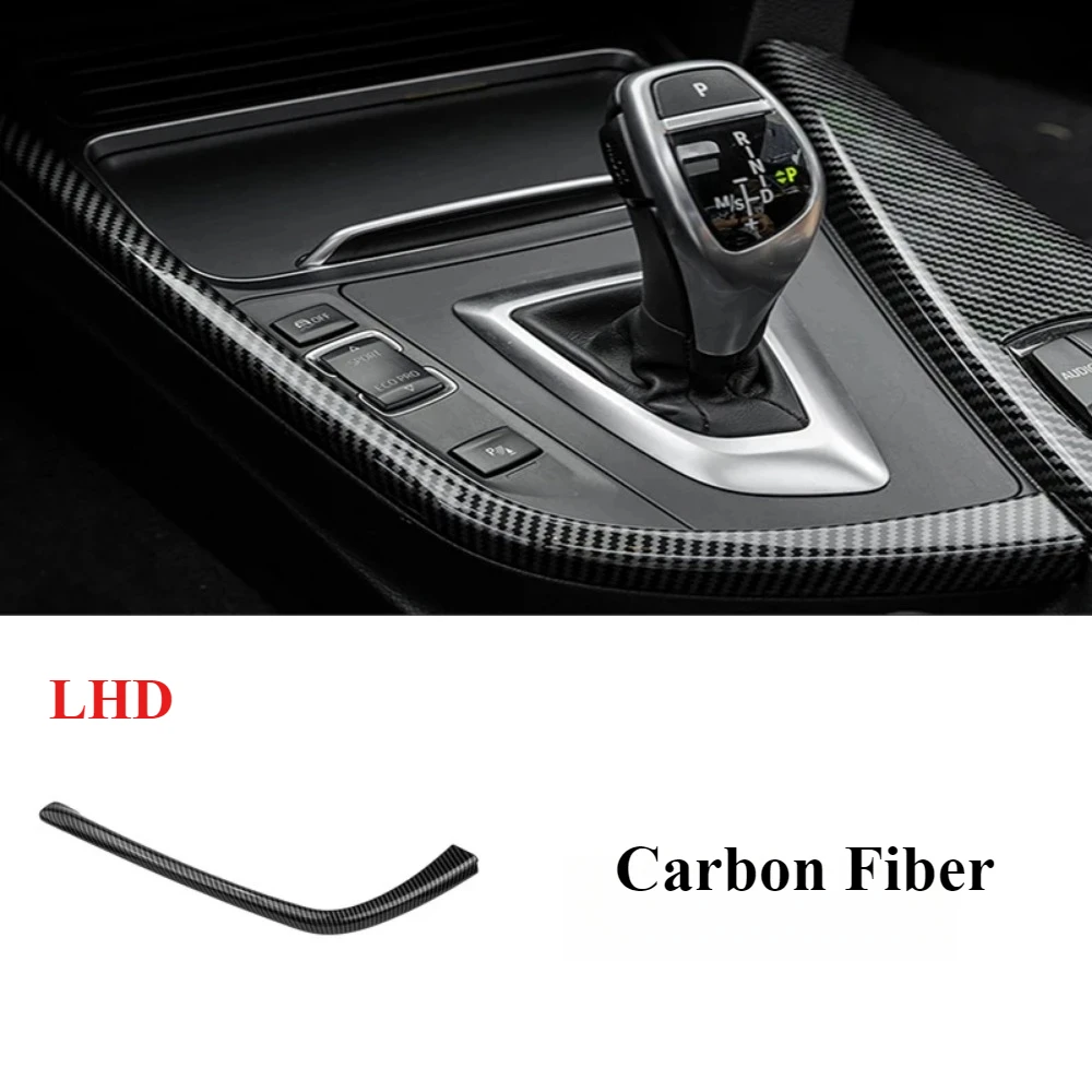 

ABS для BMW 3 4 серии F30 F31 F32 F36 3GT 320i углеродное волокно, стиль переключения передач, боковая L-образная полоса, отделка LHD