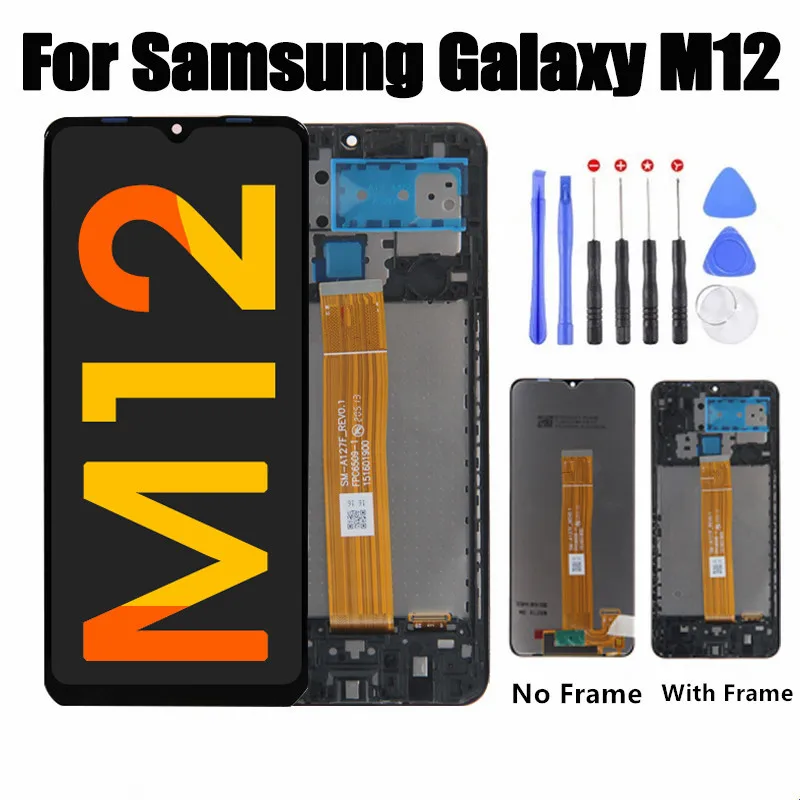 

For Samsung Galaxy M12 LCD Touch Screen Digitizer 6.5"Original Free tool kit